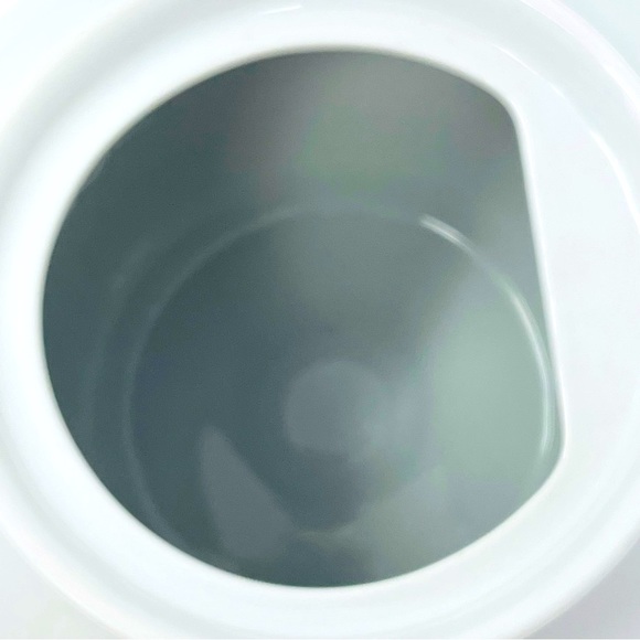 Tea Pot Classic French White Small Steam Hole in Lid 6” H Excellent Condition - Picture 8 of 10